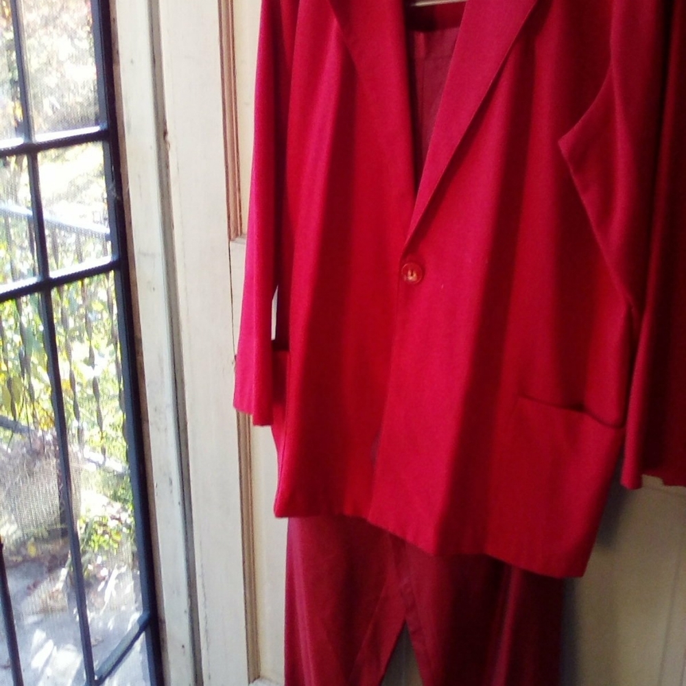 Red Linen Jacket